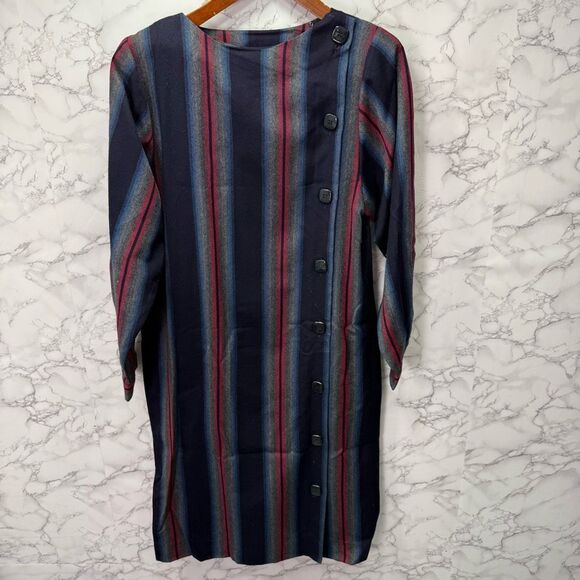 Vintage Studio Design Wool Dress sz 10 # G802 - Picture 2 of 6